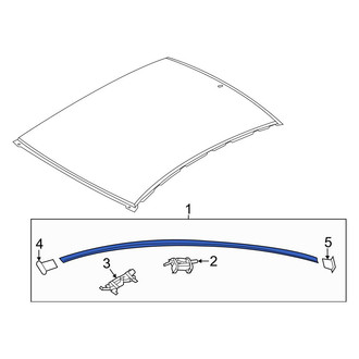 Hyundai OE - Left Roof Molding