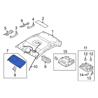 Hyundai OE - Right Sun Visor