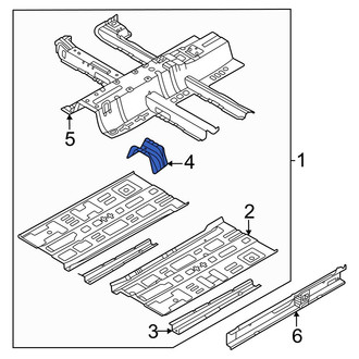 Hyundai OE - Front Floor Pan Reinforcement