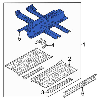 Hyundai OE - Rear Forward Floor Pan Crossmember