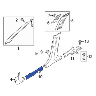 Hyundai OE - Front Left Door Sill Plate