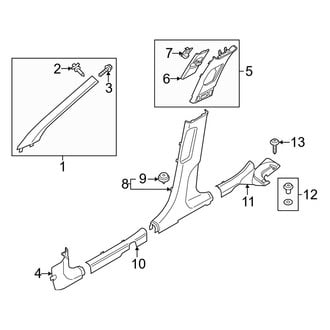 Hyundai OE - Pillars, Rocker & Floor - Interior Trim (Korea Built)