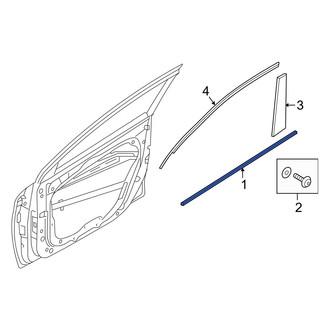 Hyundai OE - Front Left Door Belt Molding