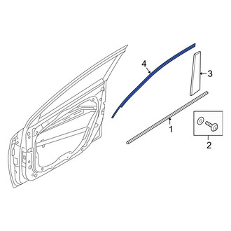 Hyundai OE - Front Left Door Reveal Molding
