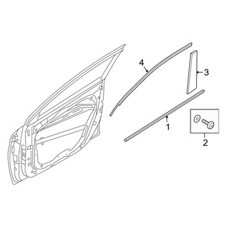 Hyundai OE - Front Door - Exterior Trim