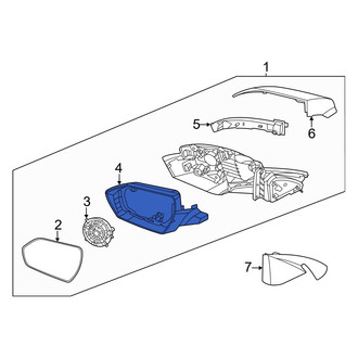 Hyundai OE - Front Right Door Mirror Housing
