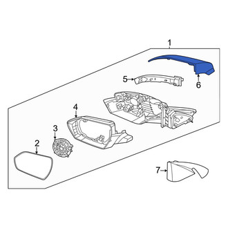 Hyundai OE - Front Left Door Mirror Cover