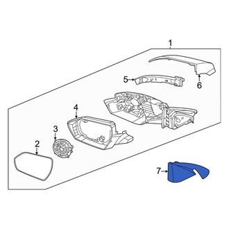 Hyundai OE - Front Left Door Mirror Trim Ring