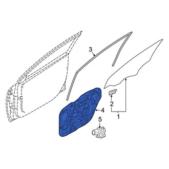 Hyundai OE - Rear Left Door Panel Carrier