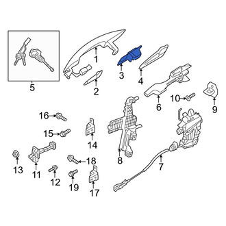 Hyundai OE - Front Left Exterior Door Handle Cover