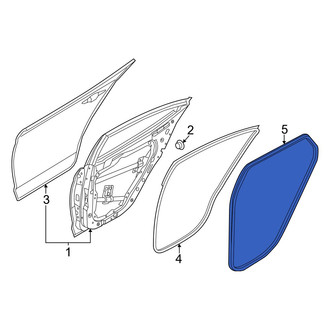 Hyundai OE - Rear Left Outer Door Seal
