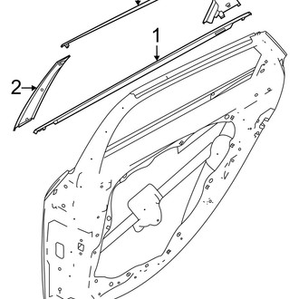 Hyundai OE - Rear Door - Exterior Trim