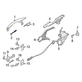 Hyundai OE - Rear Left Exterior Door Handle Gasket