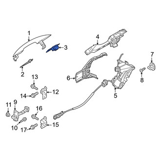 Hyundai OE - Front Right Exterior Door Handle Cover
