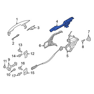 Hyundai OE - Front Left Exterior Door Handle Base