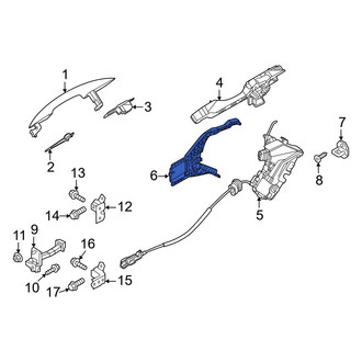 Hyundai OE - Rear Right Door Latch Bracket