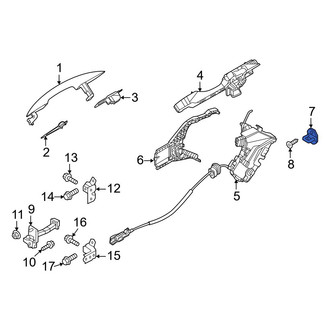 Hyundai OE - Rear Door Lock Striker Plate
