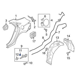 Hyundai OE - Rear Fuel Door Release Handle