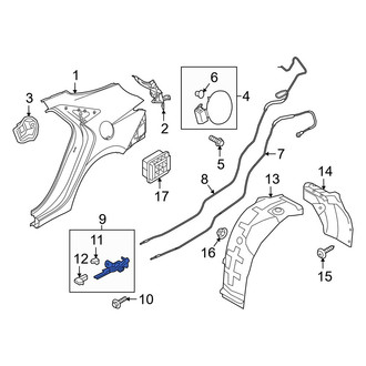 Hyundai OE - Rear Fuel Door Release Handle