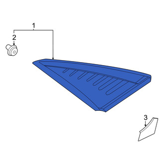 Hyundai OE - Left Body C-Pillar Molding