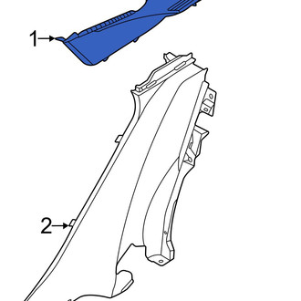 Hyundai OE - Rear Left Upper Interior Quarter Panel Trim Panel