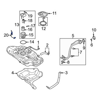 Hyundai OE - Fuel Sender and Hanger Assembly