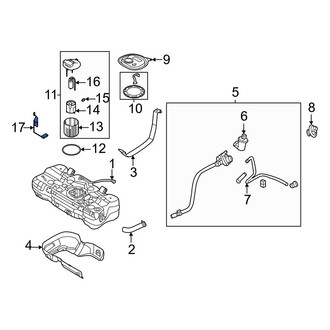 Hyundai OE - Fuel Sender and Hanger Assembly