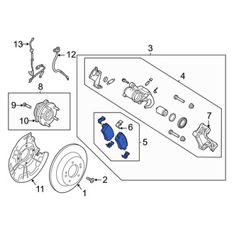 Hyundai OE - Rear Disc Brake Pad Set