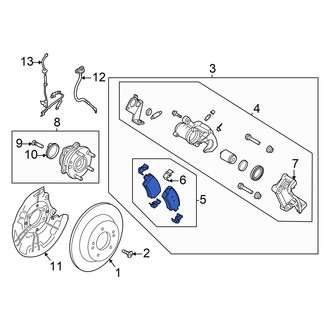 Hyundai OE - Rear Disc Brake Pad Set