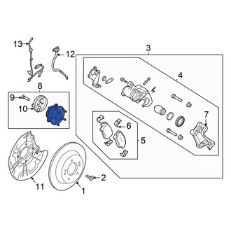 Hyundai OE - Rear Wheel Bearing and Hub Assembly