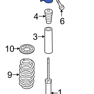 Hyundai OE - Rear Suspension Shock Absorber Mount
