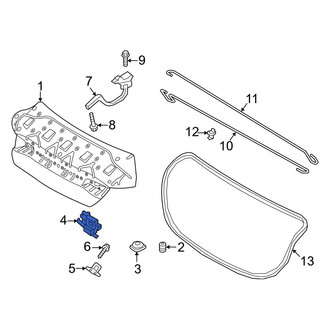 Hyundai OE - Rear Deck Lid Latch