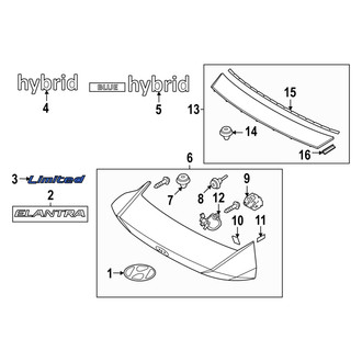 Hyundai OE - Rear Deck Lid Emblem
