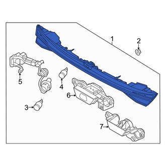 Hyundai OE - Rear Back Up Light Assembly
