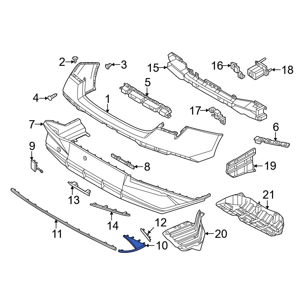 2016-2018 Hyundai Elantra Rear Bumper Impact Bar Beam