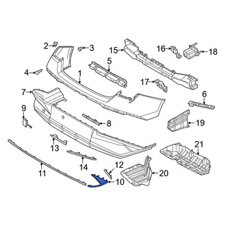 Hyundai OE - Rear Left Outer Bumper Trim