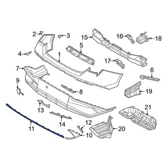 Hyundai OE - Rear Center Bumper Trim