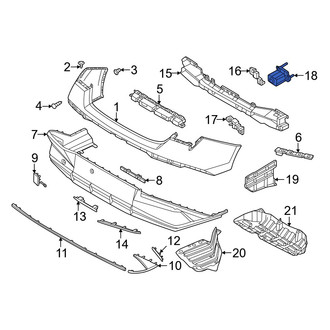 Hyundai OE - Rear Left Bumper Impact Bar Bracket