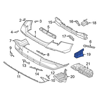 Hyundai OE - Rear Right Bumper Splash Shield