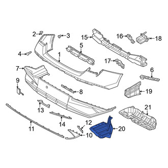 Hyundai OE - Rear Left Bumper Splash Shield