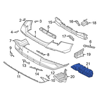 Hyundai OE - Rear Left Bumper Splash Shield