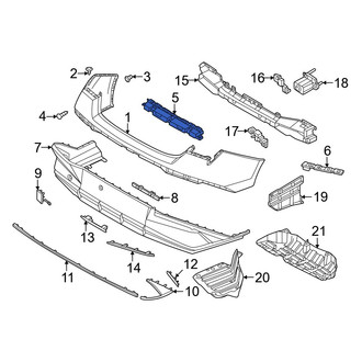Hyundai OE - Rear Upper Center Bumper Cover Bracket
