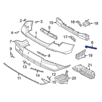 Hyundai OE - Rear Right Upper Outer Bumper Cover Bracket