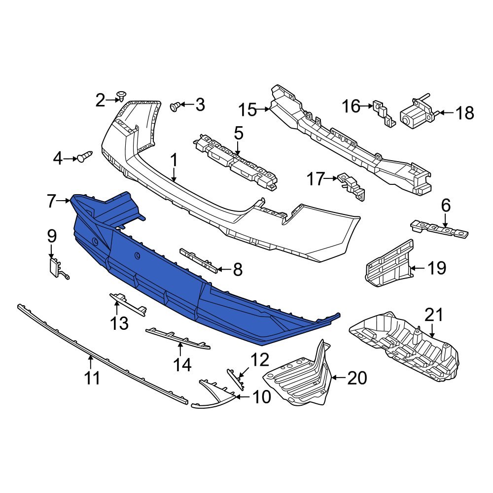ハギ0 2023 KIA Sportadge X-LINE Rear Bumper Cover 86612-DWEA0 OEM