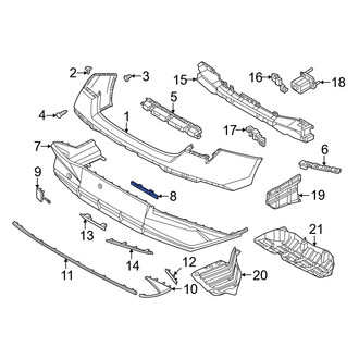 Hyundai OE - Rear Lower Bumper Cover Bracket