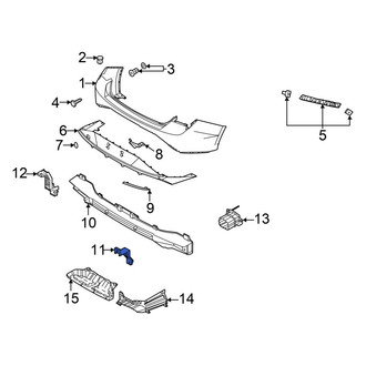 Hyundai OE - Rear Lower Bumper Impact Bar Bracket