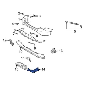 Hyundai OE - Rear Left Bumper Splash Shield