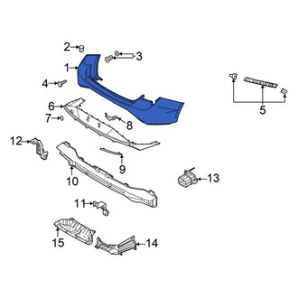 Hyundai OE - Rear Upper Bumper Cover