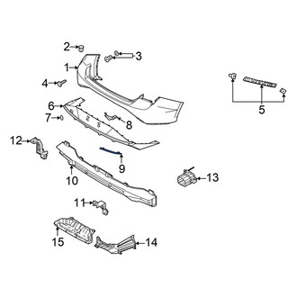 Hyundai OE - Rear Left Reflector Panel