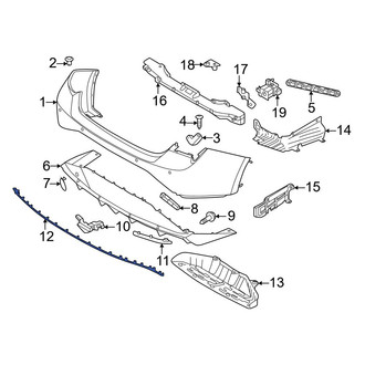Hyundai OE - Rear Bumper Trim